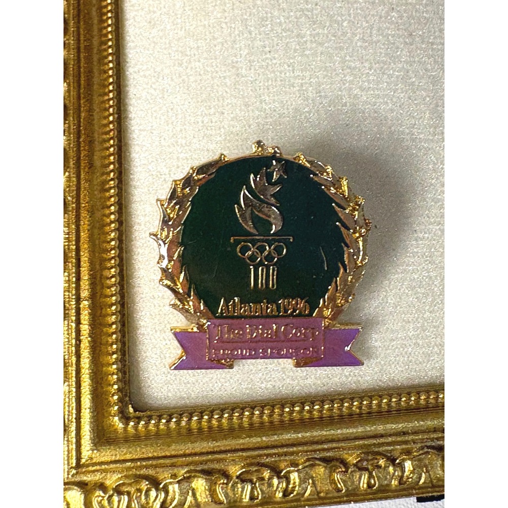 Vintage 1996 Atlanta Olympics Pin The Dial Corp Sponsor 100th Anniversary